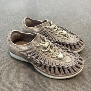 Keen UNEEK Sandals Womens Size 9 Beige Woven Bungee Walking Comfort Strappy